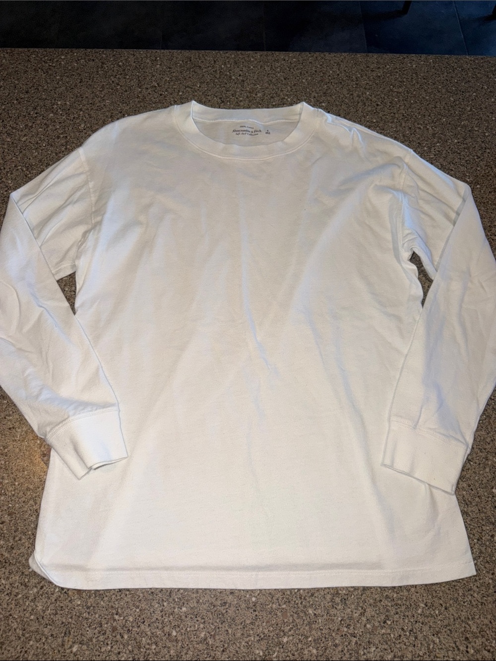 Abercrombie & Fitch soft af cotton basic long sleeve shirt